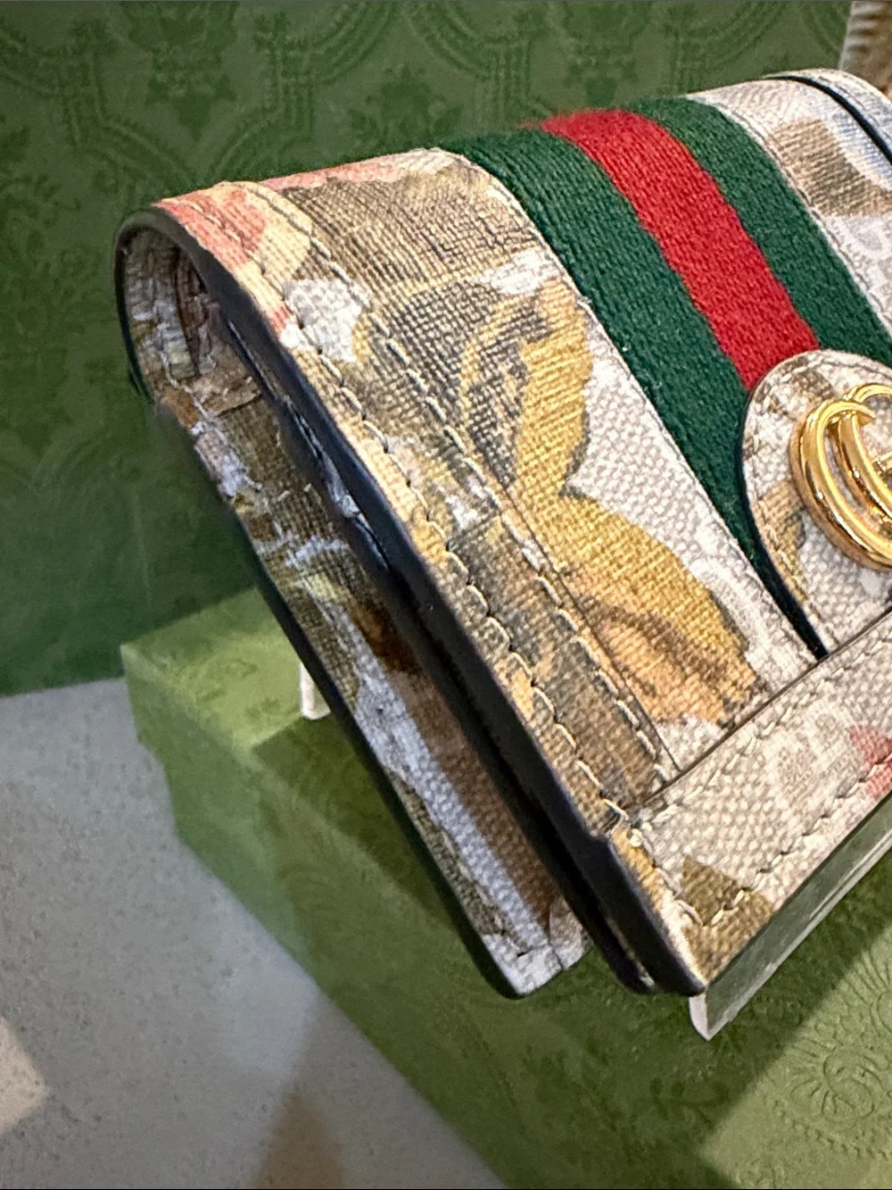 GUCCI | ✨NEW✨ Ophidia GG Flora Card Case Wallet - Picture 3 of 10